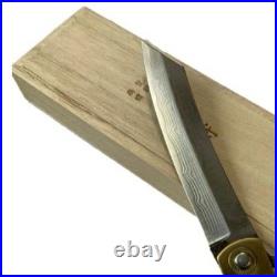 HIGONOKAMI Rare Damascus Folding Japanese Knife Genuine Specially NEW