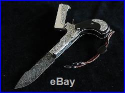 Hand forged Damascus Custom Folding knife by CSABA VOJKO. 100% AMAZING
