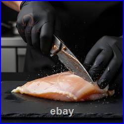 Handmade Copper Damascus Folding Pocket Knife with Sheath Gift for Groomsmen