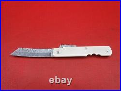 Handmade Damascus Japanese Higonokami 34 Pcs Pocket Folding Knife S-166
