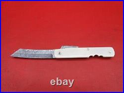 Handmade Damascus Japanese Higonokami 34 Pcs Pocket Folding Knife S 1661
