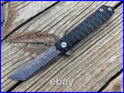 Handmade Damascus Steel EDC Pocket Folding Tactical Knife Stainless Steel Handle