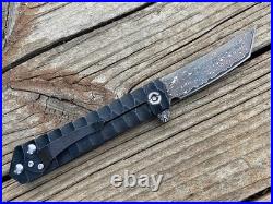 Handmade Damascus Steel EDC Pocket Folding Tactical Knife Stainless Steel Handle