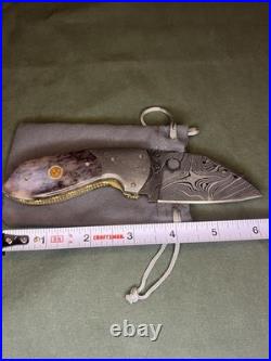 Handmade Damascus Steel Folding Knife