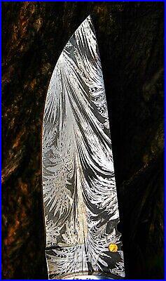 Handmade Feather Damascus steel Liner Lock pocket Folding Outdoor Hunting knife