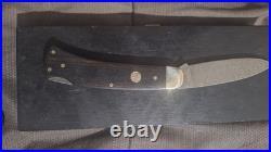 Handmade damascus steel folding lock knife