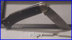 Handmade damascus steel folding lock knife