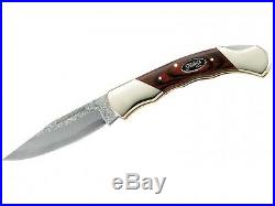 Herbertz 35 Layers Damascus Blade 3 1/3 Folding Pocket Knife / Pakkawood