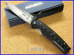 Japanese MCUSTA MC-016 FUSION Folding Knife Damascus 33 Layers Blade SEKI JAPAN