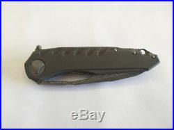 K0048 Top Customed Sigil Damascus Blade TC4 Titanium Handle Folding Knife Knives