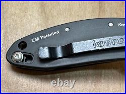 KERSHAW CHIVE 1600DAMCKT Damascus One Of A Kind Custom Wood Handle USA NEAR MINT