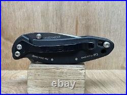 KERSHAW CHIVE 1600DAMCKT Damascus One Of A Kind Custom Wood Handle USA NEAR MINT