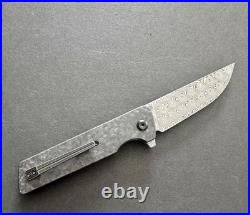 Kansept Anamoly S35VN Crushed Carbon Fiber Damascus Steel Knife