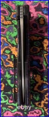 Kansept Cassowary Lightning Strike Finish Titanium Handle Damascus Blade Nib