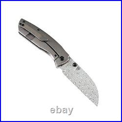 Kansept Convict K1023B4 Folding Knife Damascus+Bronze Anodized Titanium Handle