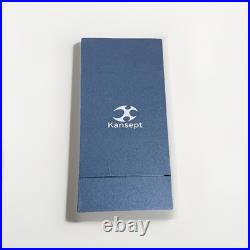 Kansept Fenrir Flipper Knife Beadblasted Titanium+shred Carbon Fiber Handle New