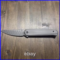 Kansept Integra K1042D1 Damascus Folding Knife Jk Knives Titanium Handle New