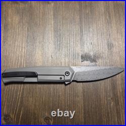 Kansept Integra K1042D1 Damascus Folding Knife Jk Knives Titanium Handle New