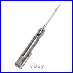 Kansept Kitpu Folding Knife SW Titanium/Copper CF Handle Damascus Plain K2123A5