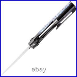 Kansept Knives Cassowary Folding Knife 3 Damascus Steel Blade Titanium Handle Kansept Knives Cassowary Folding Knife 3 Damascus Steel Blade Titanium Handle