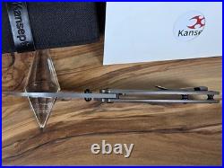 Kansept Knives Convict Titanium Handle 3.3 Damascus Steel Folding Pocket Knife