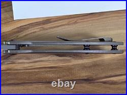 Kansept Knives Convict Titanium Handle 3.3 Damascus Steel Folding Pocket Knife