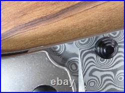 Kansept Knives Convict Titanium Handle 3.3 Damascus Steel Folding Pocket Knife