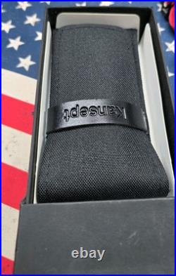 Kansept Knives EDC Tac Damascus Titanium Shred Carbon Fiber #013 Discontinued