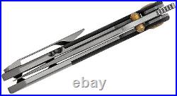 Kansept Knives Fenrir Folding Knife 3.5 Damascus Steel Blade Titanium/Carbon