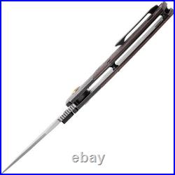 Kansept Knives Hinterland Copper K1057A3 3.63 Damascus Black Folding Knife