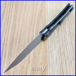 Kansept Knives Loki Frame Folding Knife 3 Damascus Steel Blade Titanium Handle