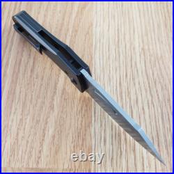Kansept Knives Loki Frame Folding Knife 3 Damascus Steel Blade Titanium Handle