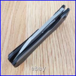 Kansept Knives Loki Frame Folding Knife 3 Damascus Steel Blade Titanium Handle