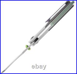 Kansept Knives Mistaken Folding Knife 3.25 Damascus Steel Blade Titanium Handle