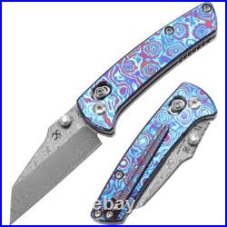 Kansept Little Main Street Folding Knife Timascus Handle Damascus K2015V3