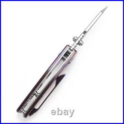 Kansept Little Main Street Folding Knife Timascus Handle Damascus K2015V3