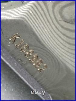 Kansept Orion Folding Knife Handle Damascus Clip Point K1089B2