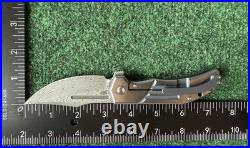 Kansept Orion Folding Knife Handle Damascus Clip Point K1089B2