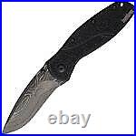 Kershaw 1670BLKDAM Blur Linerlock Black Assisted Damascus Pocket Folding Knife