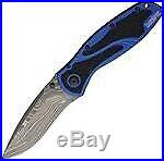 Kershaw 1670NBDAM Blur Linerlock Blue Assisted Damascus Pocket Folding Knife
