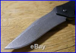 Kershaw 1840DAMCKT Shallot Folding Damascus Steel Blade Knife Ken Onion Design