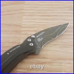 Kershaw Chive Frame A/O Folding Knife 2 Damascus Steel Blade Stainless Handle
