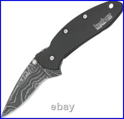 Kershaw Chive Framelock A/O Damascus Steel Ken Onion Folding Knife 1600DAMBK