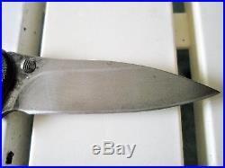 Kershaw Damascus Zing! RARE Folding Knife! #1735, Blade was polished HDC#889