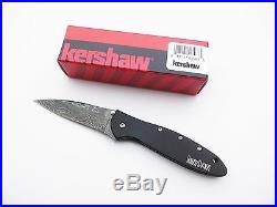 Kershaw Knives Ken Onion 1660DAMCKT Leek Folding Knife 3 Damascus Steel Blade