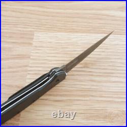 Kershaw Leek Liner A/O Folding Knife 3 Damascus Steel Blade Carbon Fiber Handle