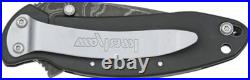 Kershaw Scallion Framelock A/O 1620DAMBK 2.5 DAMASCUS Folding Knife Black