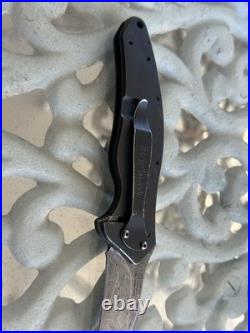 Kershaw Speedsafe USA Ken Onion Design Shallot Damascus Blade 1840DAM Knife