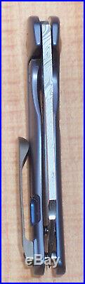 Kizer 3488d2 Mini C01c Folding Knife Damascus Steel Titanium Handle # 232 Of 250