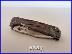 Kizer Ki3302B2 Folding Knife Anodized Titanium VG-10 Damascus OG